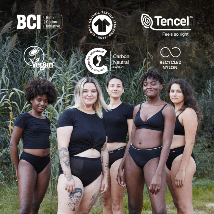 Ilovemyhoneypot X Wuka! Now you can also enjoy your period with these black period underwear . We have the best menstrual underwear out there! תחתוני מחזור רב פעמים בצבע שחור מדהים , נוח ובעל ספיגה גבוה. תהני מווסת שלך עם התחתוני מחזור שלנו