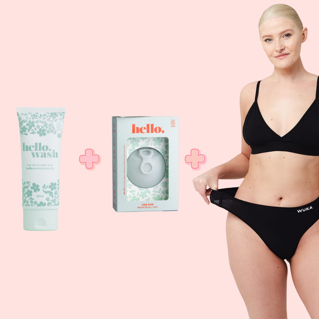 הלו דיסק לווסתת סבון ניקוי גביעוניות אישה עם תחתוני מחזור חוטיני