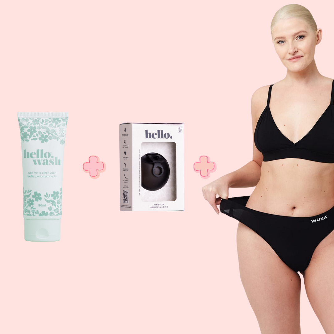 הלו דיסק לווסתת סבון ניקוי גביעוניות אישה עם תחתוני מחזור חוטיני