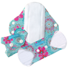 blue and pink reusable  period pads .פד רב פעמי למחזורThe remarkable pad that absorbs more than any cup or undies can imagine!  These miracle pads have a superb absorbency of up to 120 ml (that’s one whole average period) with the power to leave you dry and comfortable throughout the day.  Soft, simple, easy, convenient, safe while delivering you maximum comfort.